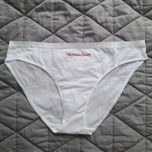 Victoria's Secret Cotton Bikini Panty XXL Logo Waistband Script Spellout Panties